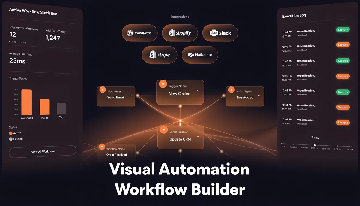 A laptop showing a WordPress dashboard with AI-powered plugin panels for content and SEO